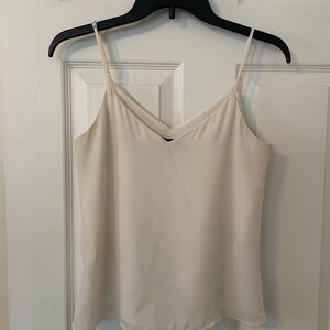 Banana Republic Cream Spaghetti Strap Top